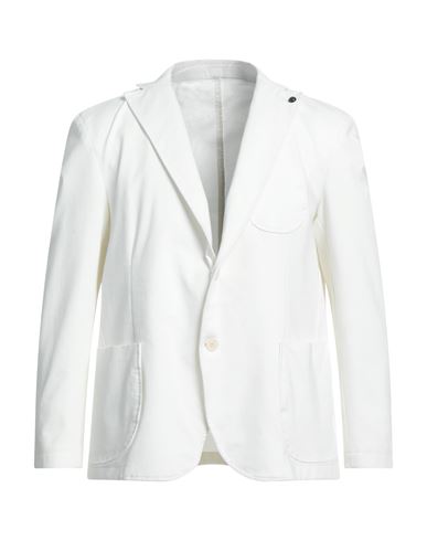 Barbati Man Suit Jacket Off White Size 44 Cotton, Polyamide, Elastane