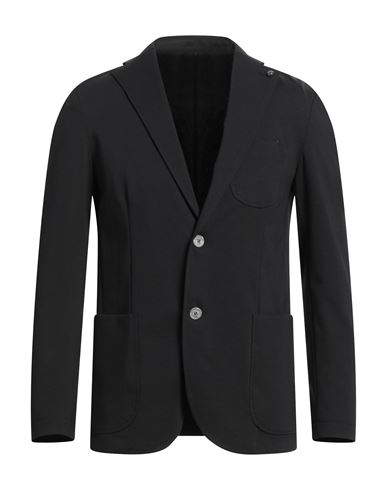Barbati Man Suit Jacket Black Size 36 Cotton, Polyamide, Elastane