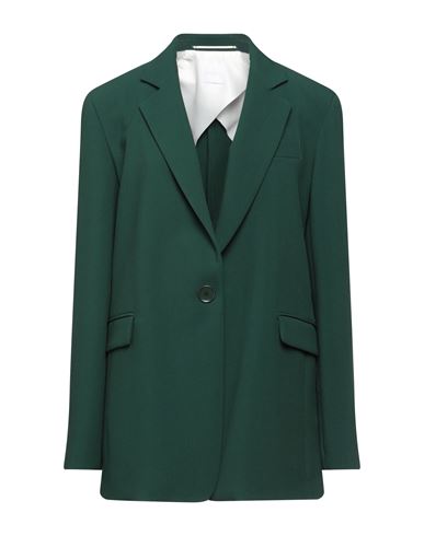 Merci .., Woman Blazer Emerald Green Size 8 Polyester, Viscose, Elastane