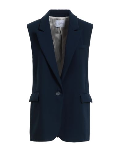 Soallure Woman Suit Jacket Navy Blue Size 10 Polyester