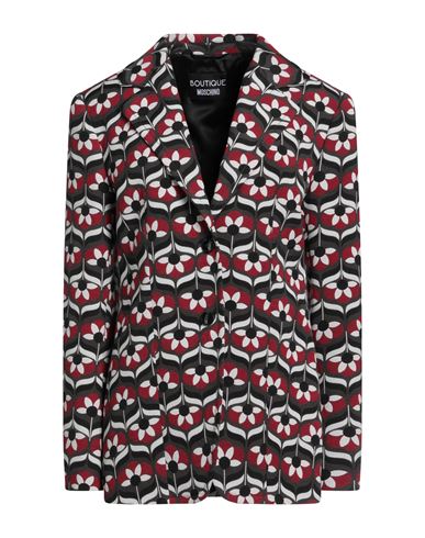 Boutique Moschino Woman Suit Jacket Grey Size 10 Cotton, Polyester, Elastane