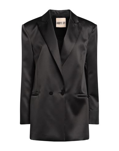 Aniye By Woman Suit Jacket Grey Size 8 Polyester, Viscose, Elastane In Black