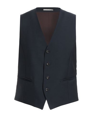 Pal Zileri Man Tailored Vest Midnight Blue Size 48 Wool, Mohair Wool