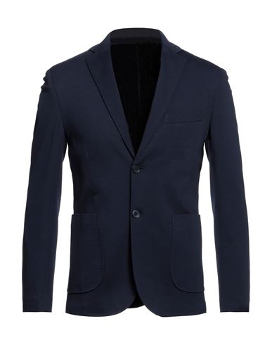 Squad² Man Suit Jacket Midnight Blue Size 40 Viscose, Polyester, Elastane In Blue