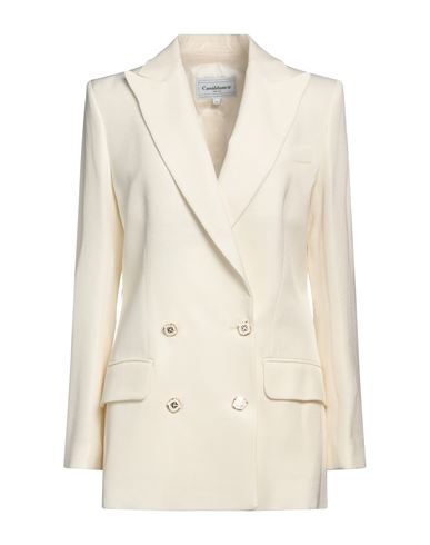 Shop Casablanca Woman Blazer White Size 8 Viscose, Silk