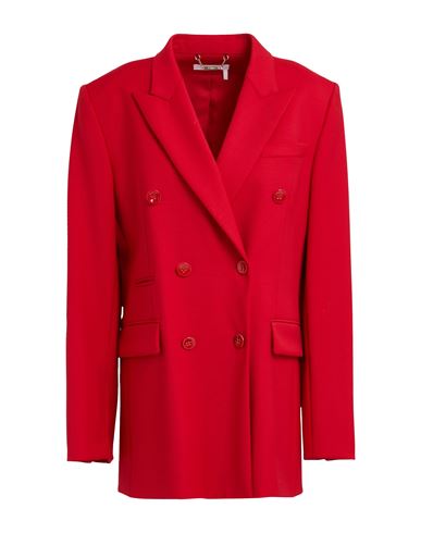 Chloé Woman Blazer Red Size 6 Virgin Wool, Elastane