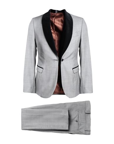 Asfalto Man Suit Grey Size 44 Virgin Wool