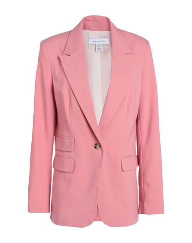 Topshop Woman Blazer Pink Size 4 Polyester, Elastane