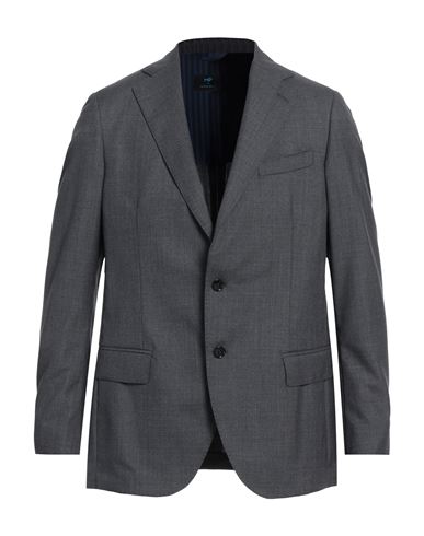 Shop Mp Massimo Piombo Man Blazer Lead Size 40 Virgin Wool In Grey