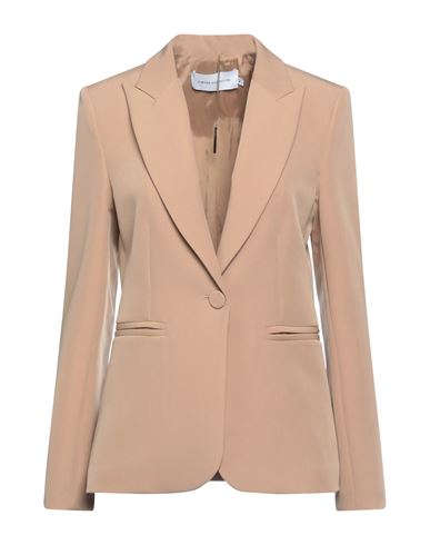 Simona Corsellini Woman Blazer Sand Size 6 Polyester, Elastane In Beige