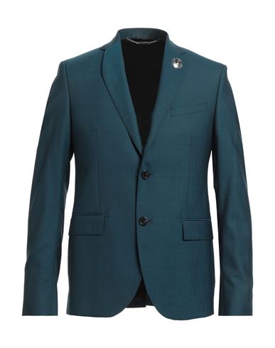 John Richmond Man Suit Jacket Deep Jade Size 42 Virgin Wool In Green