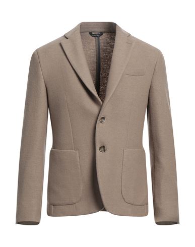 Domenico Tagliente Man Suit Jacket Khaki Size 44 Virgin Wool In Beige