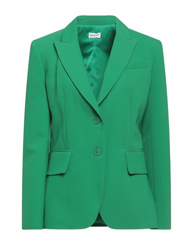 Rue Du Bac Woman Blazer Emerald Green Size 6 Polyester, Elastane