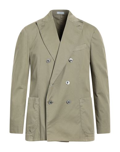 Boglioli Man Suit Jacket Military Green Size 38 Lyocell, Cotton, Elastane In Sage Green