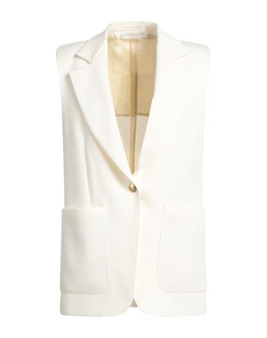 Palm Angels Woman Blazer Ivory Size 4 Cotton, Polyester In White