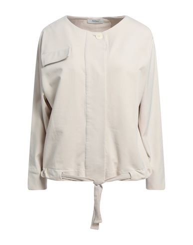 Alpha Studio Woman Sweatshirt Beige Size 8 Viscose, Elastane