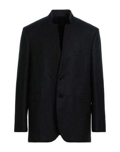Shop Celine Man Blazer Black Size 40 Wool