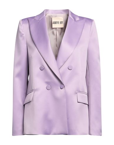 Aniye By Woman Blazer Lilac Size 8 Polyester, Elastane In Purple