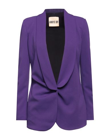 Aniye By Woman Blazer Purple Size 4 Polyester, Elastane