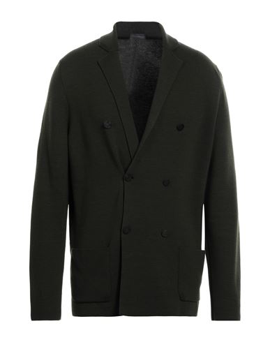 Drumohr Man Suit Jacket Dark Green Size 40 Merino Wool
