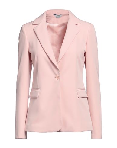 Liu •jo Woman Blazer Light Pink Size 12 Polyester, Elastane