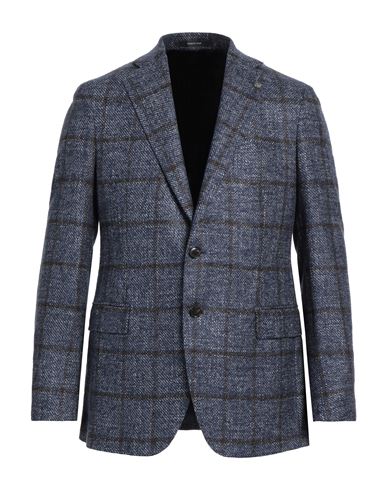 Angelo Nardelli Man Suit Jacket Navy Blue Size 40 Virgin Wool, Silk, Polyamide