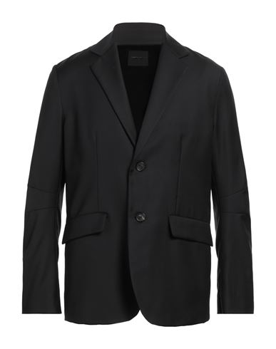 Roberto Collina Man Suit Jacket Black Size 40 Super 110s Wool In Black
