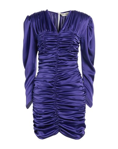 Nineminutes Woman Short Dress Purple Size 8 Polyester, Elastane