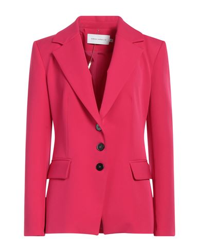 Simona Corsellini Woman Blazer Fuchsia Size 8 Polyester, Viscose, Elastane In Pink