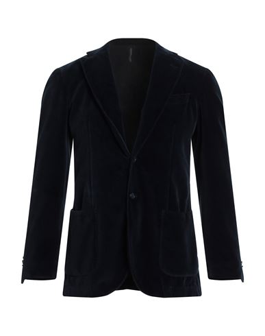 Santaniello Man Suit Jacket Midnight Blue Size 46 Cotton