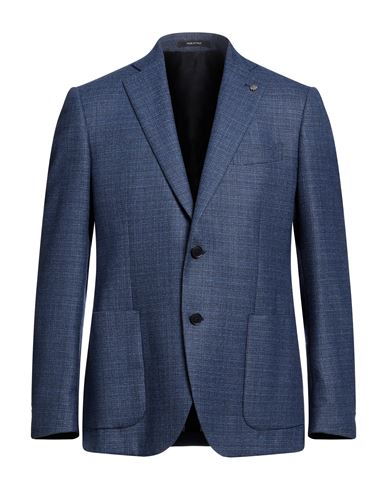 Angelo Nardelli Man Suit Jacket Blue Size 40 Virgin Wool