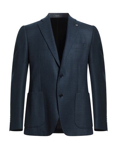 Angelo Nardelli Man Suit Jacket Navy Blue Size 40 Virgin Wool