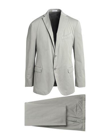 Boglioli Man Suit Sage Green Size 38 Cotton, Silk