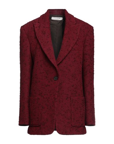 Philosophy Di Lorenzo Serafini Woman Blazer Burgundy Size 6 Acrylic, Wool, Polyester In Burgundy