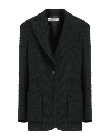 Philosophy Di Lorenzo Serafini Woman Blazer Dark Green Size 2 Acrylic, Wool, Polyester In Black