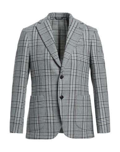 Giampaolo Man Blazer Light Grey Size 40 Wool, Polyamide, Polyester