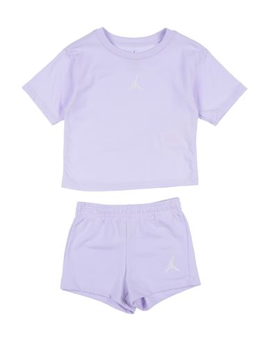 Jordan Babies'   Essentials Short Set Toddler Girl Co-ord Lilac Size 5 Cotton, Polyester In Purple