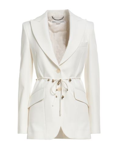 Stella Mccartney Woman Blazer Cream Size 2-4 Polyester, Wool, Elastane In White