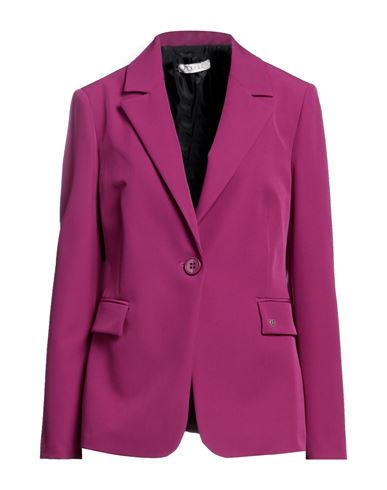 Please Woman Suit Jacket Mauve Size M Polyester, Elastane In Purple