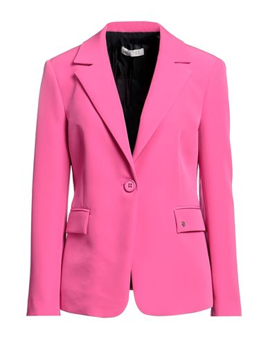 Please Woman Blazer Fuchsia Size Xs Polyester, Elastane In Pink
