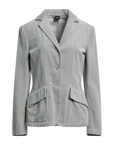 Aspesi Woman Suit Jacket Light Grey Size 8 Cotton
