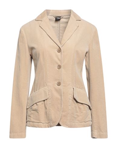 Aspesi Woman Suit Jacket Beige Size 8 Cotton