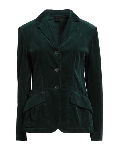 Aspesi Woman Suit Jacket Emerald Green Size 6 Cotton
