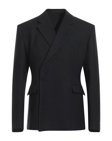 Prada Man Suit Jacket Black Size 40 Wool