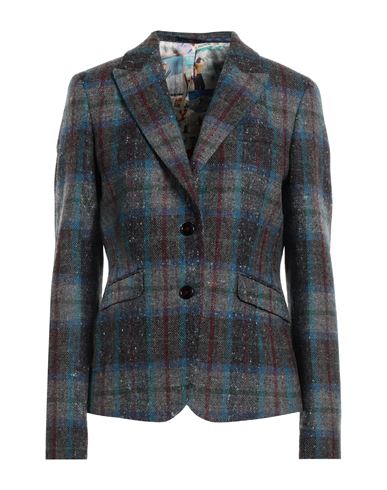 Abseits Woman Suit Jacket Lead Size 8 Virgin Wool In Grey