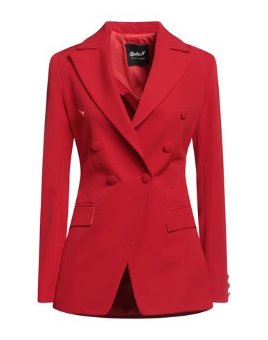 Giulia N Woman Blazer Red Size Xs Polyester, Elastane