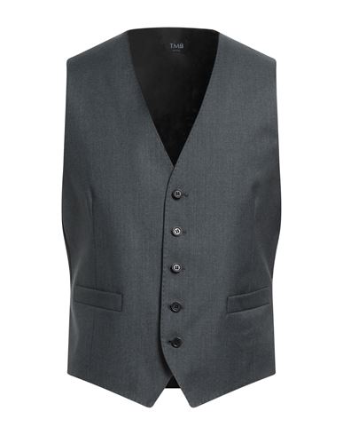 Tombolini Man Vest Grey Size 46 Virgin Wool