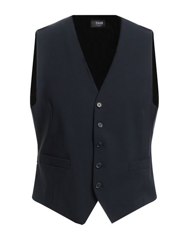 Tombolini Man Vest Midnight Blue Size 48 Virgin Wool