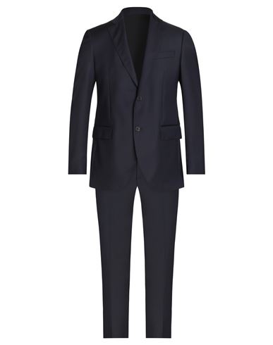 Shop Tombolini Man Suit Midnight Blue Size 50 Virgin Wool, Viscose