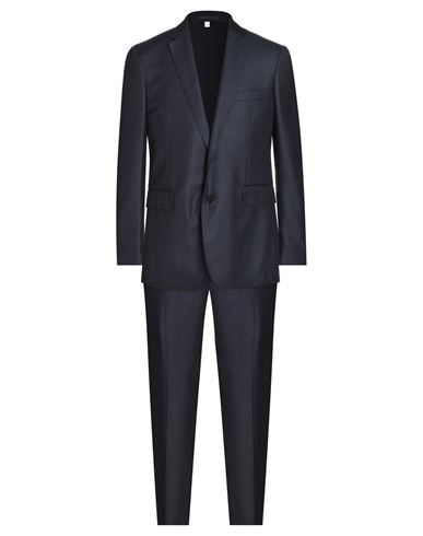 Burberry Man Suit Midnight Blue Size 48 Wool, Silk, Linen